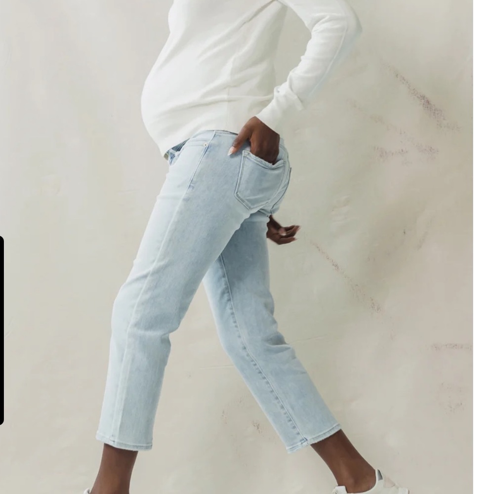 Blanqi Matwrnity Cropped Jeans Size 2